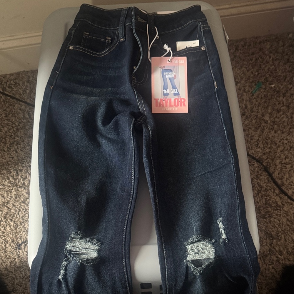 YMI Kids Dark Blue Flare Jeans